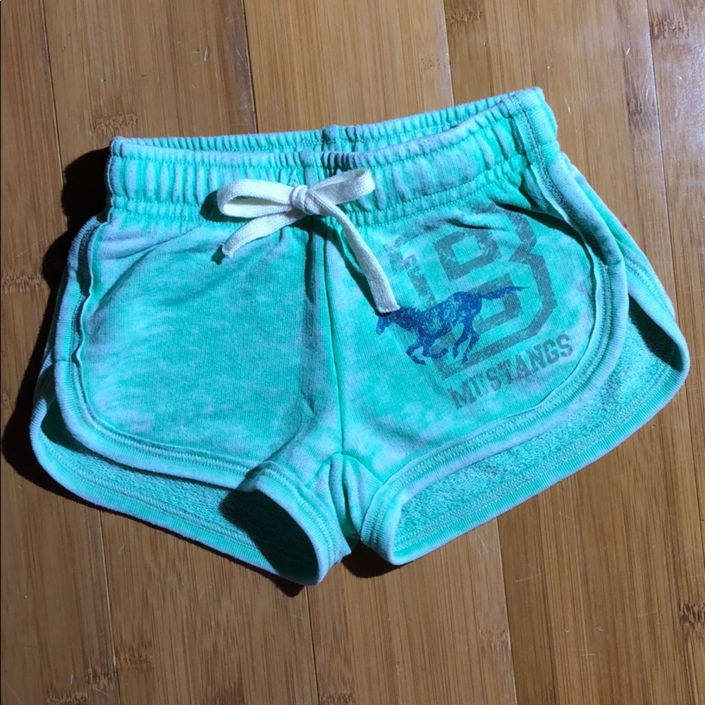 T2LOVE girls track short mustangs mint 2